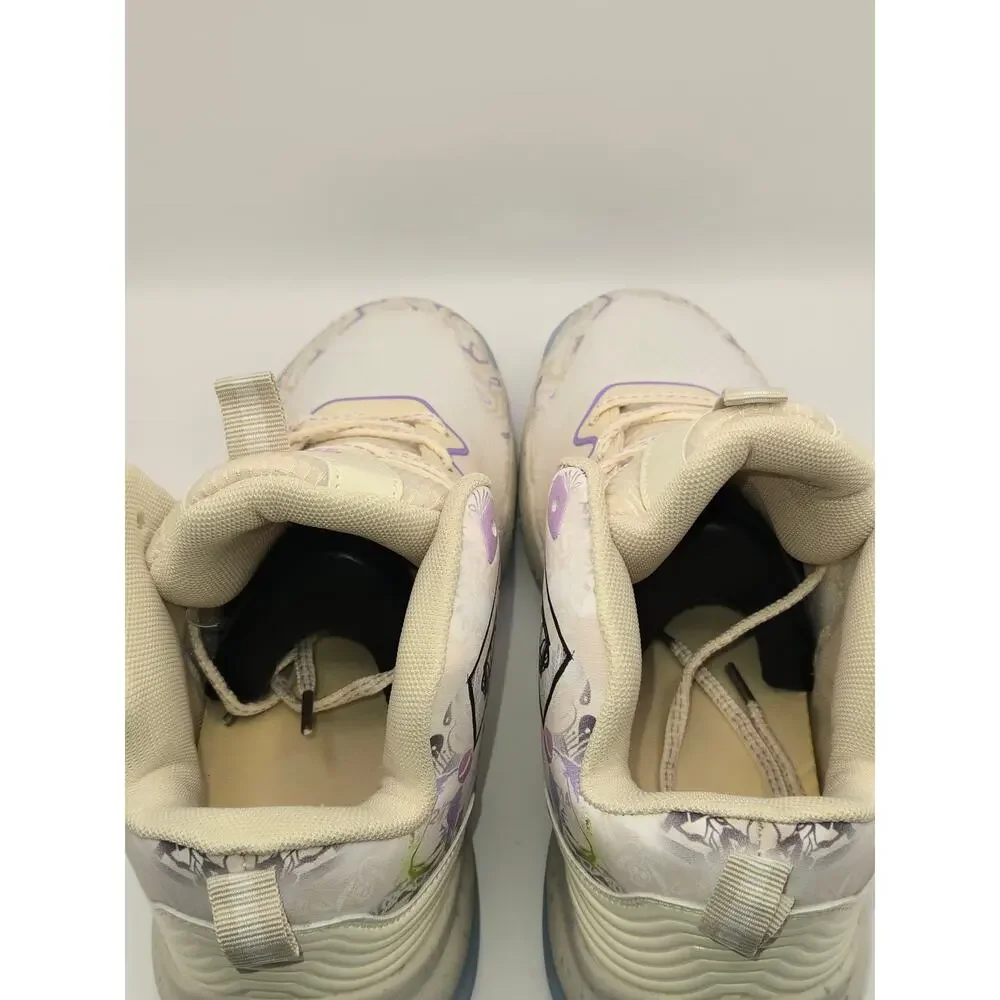 CLIBANG Basketball Shoes Men's 8.5 Women's 10 White Purple High Top New